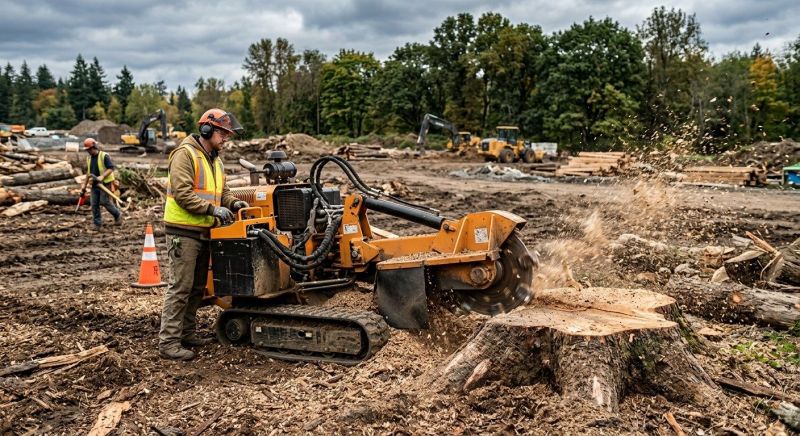 Commercial Stump Grinding in Doylestown, PA