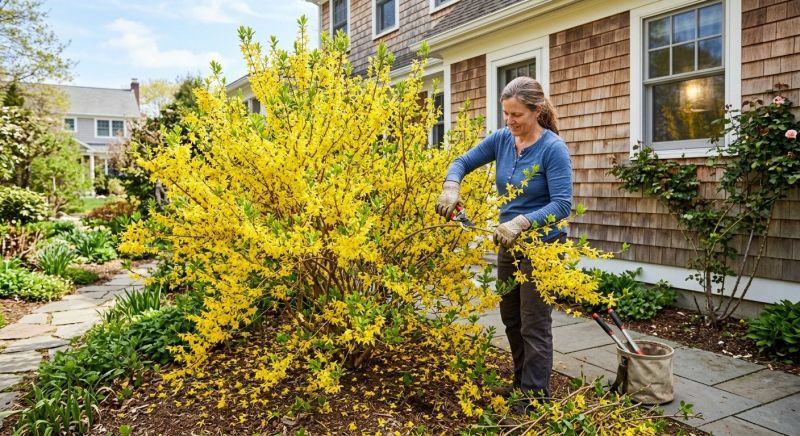Forsythia Pruning in Ventura County, CA