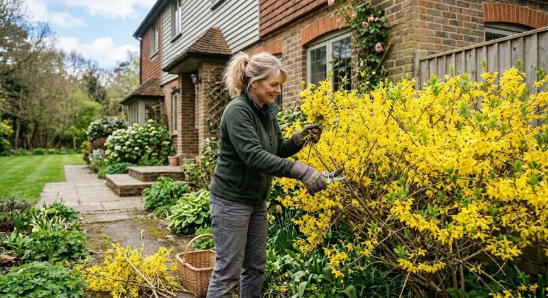 Forsythia Pruning in Ventura County, CA