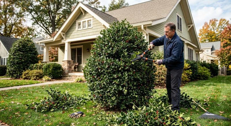 Holly Bushes Trimming in Rockwall, TX